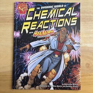 Graphic Novel Dynamic World of Chemical Reactions Max Axiom Super Scientist Book